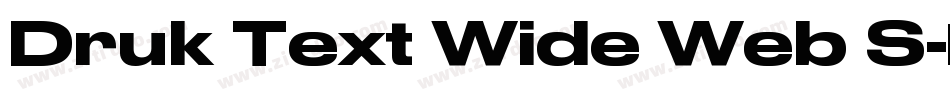 Druk Text Wide Web S字体转换